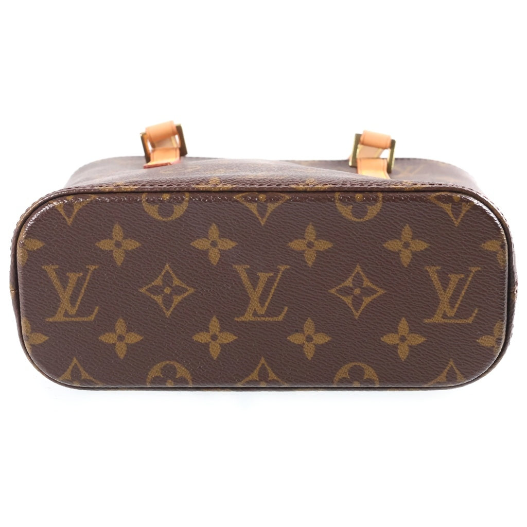 LOUIS VUITTON(ルイヴィトン) モノグラム ヴァヴァンPM ハンドバッグ ミニトートバッグ ブラウン レザー×PVC M51172 ゴールド金具 レディース