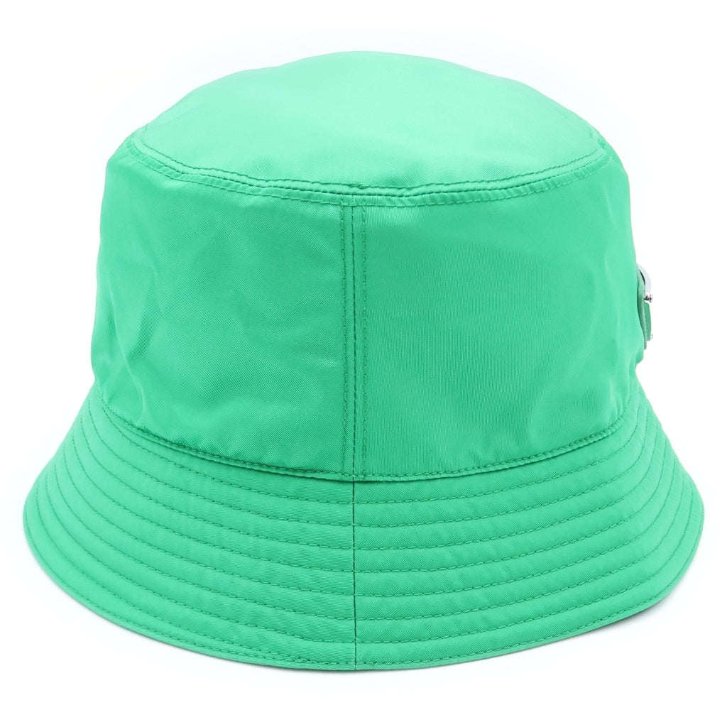 PRADA(プラダ) Re-Nylon トライアングルロゴ ナイロンバケットハット グリーン L 2HC137