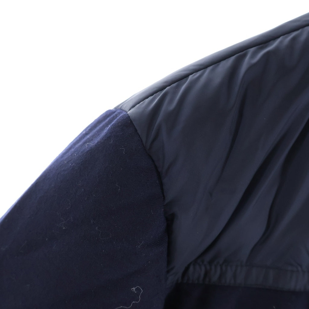 MONCLER(モンクレール) 18AW BAPTIEU バプティュー ウール切り替え ジップアップ ダウンジャケット ネイビー レディース D20914034585