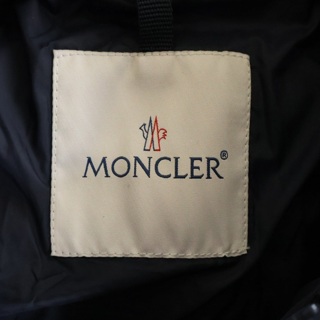 MONCLER(モンクレール) 18AW BAPTIEU バプティュー ウール切り替え ジップアップ ダウンジャケット ネイビー レディース D20914034585