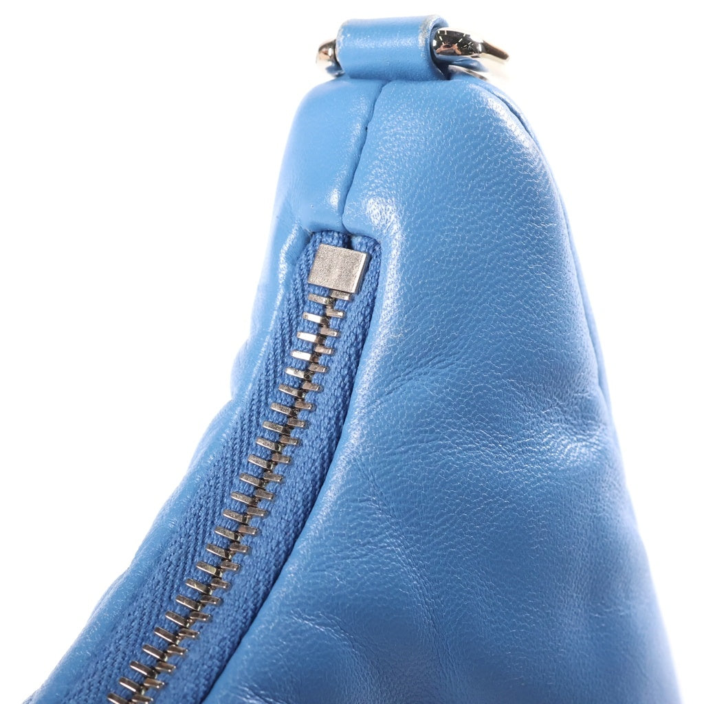 PRADA(プラダ) Re-Edition 2005 2WAYチェーンバッグ ワンショルダーバッグ スカイブルー レザー 1BH204 シルバー金具 レディース