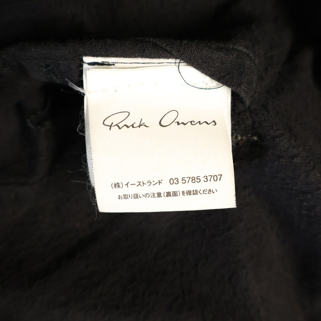 Rick Owens(リックオウエンス) 10s Olmar and Mirta Lamb Leather Riders Jacket ラムレザー変形ジャケット 袖切り替え ジップアップ ブラック RO6717 レディース