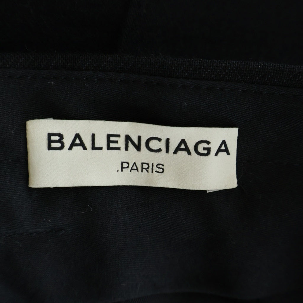 BALENCIAGA(バレンシアガ) ウール モヘヤ キュロットパンツ ショーツ ショート ハーフパンツ ブラック 373780 TMI09 レディース