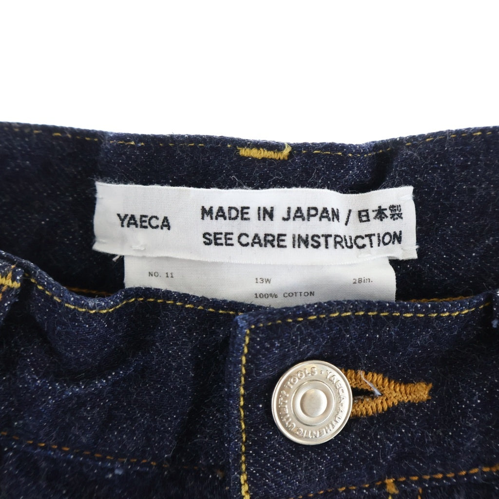YAECA(ヤエカ) デニムストレートパンツ インディゴブルー レディース