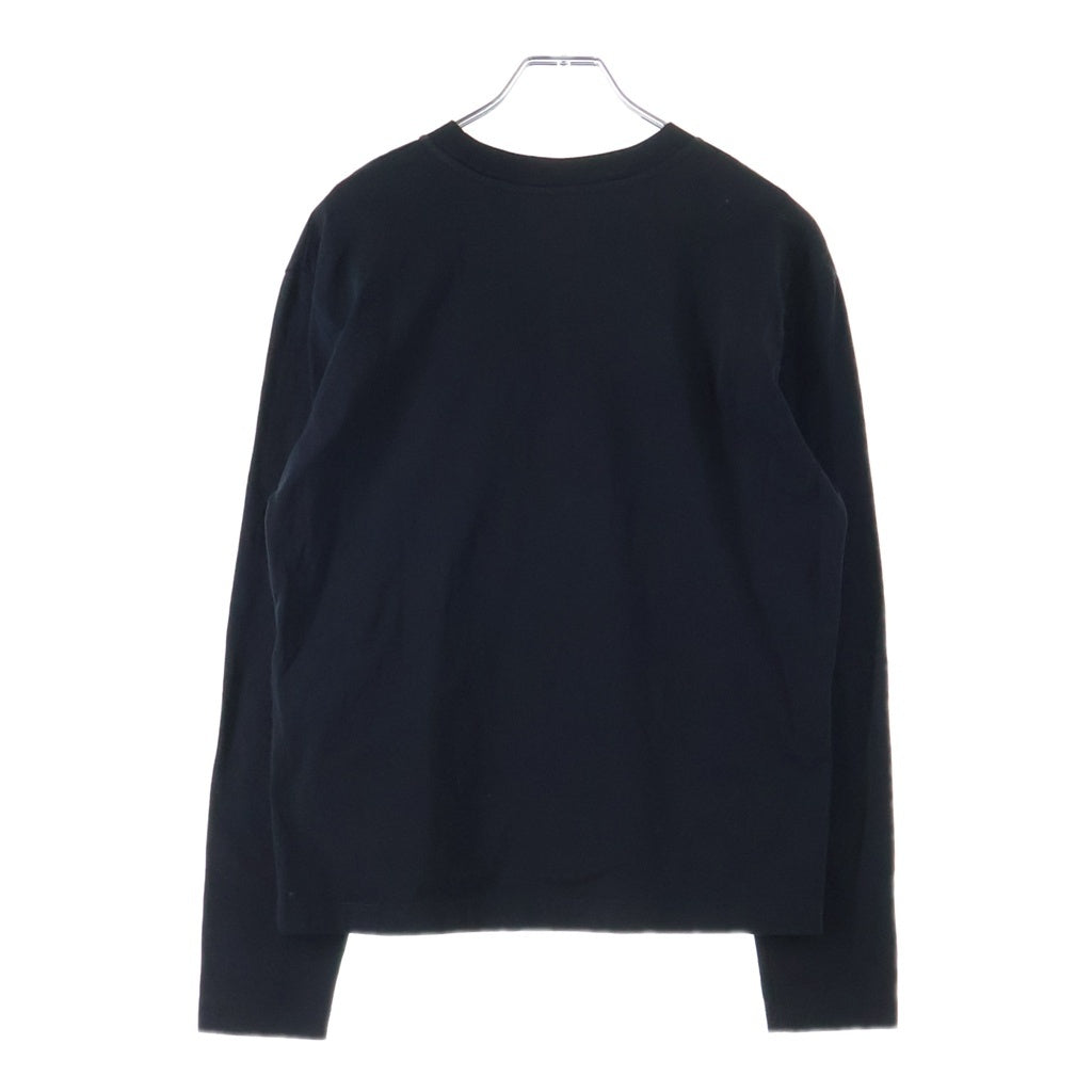 JIL SANDER +(ジルサンダープラス) フロントロゴ クルーネック ロングスリーブTシャツ ブラック J40GC0002 J45048 レディース