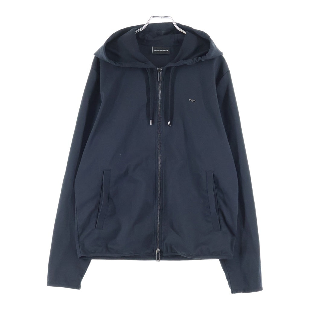 EMPORIO ARMANI(エンポリオアルマーニ) ジップアップパーカー コットン ブラック 8N1BN2 1JBTZ
