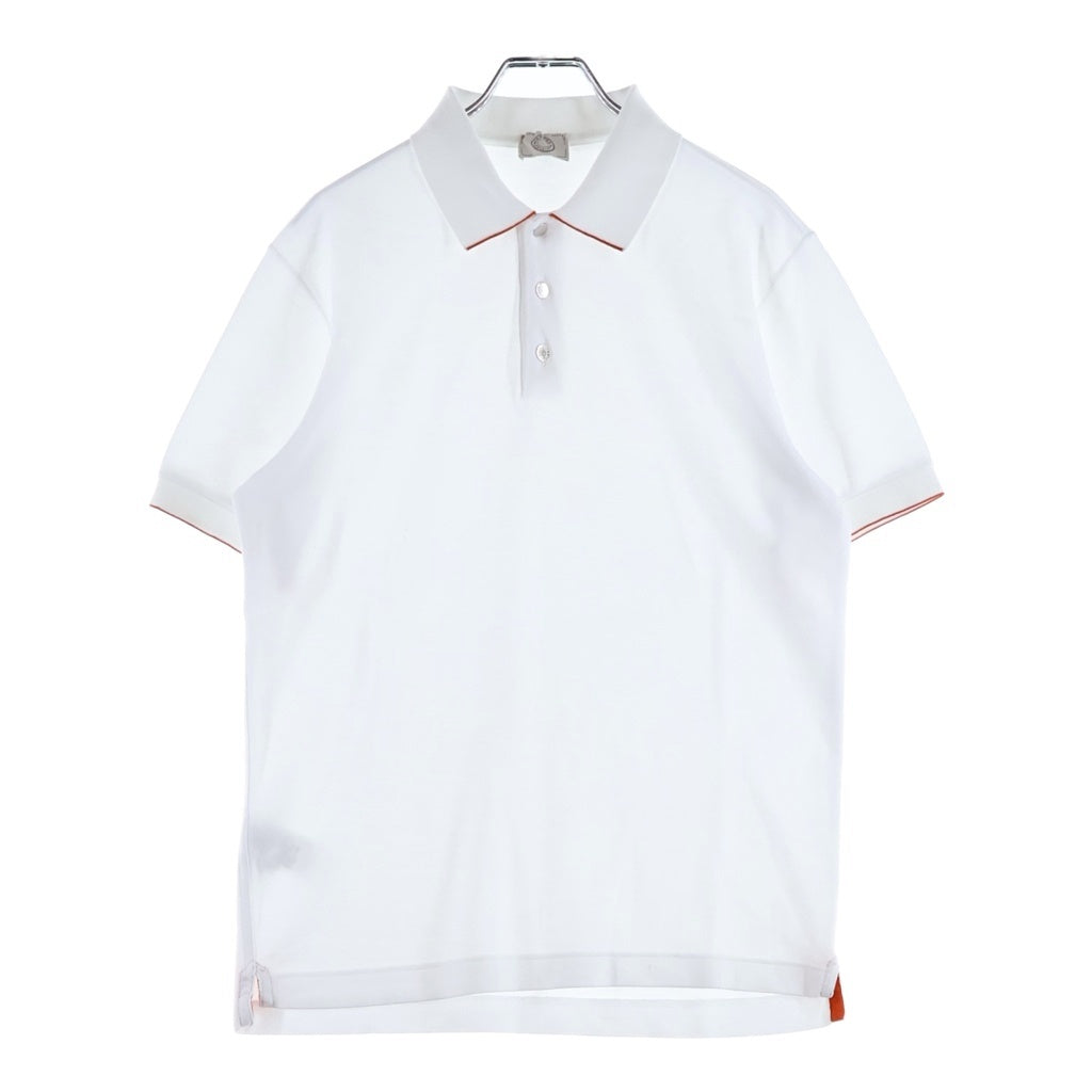 HERMES(エルメス) ドゥブル・ジュ 半袖ポロシャツ テニスシャツ ホワイト レディース