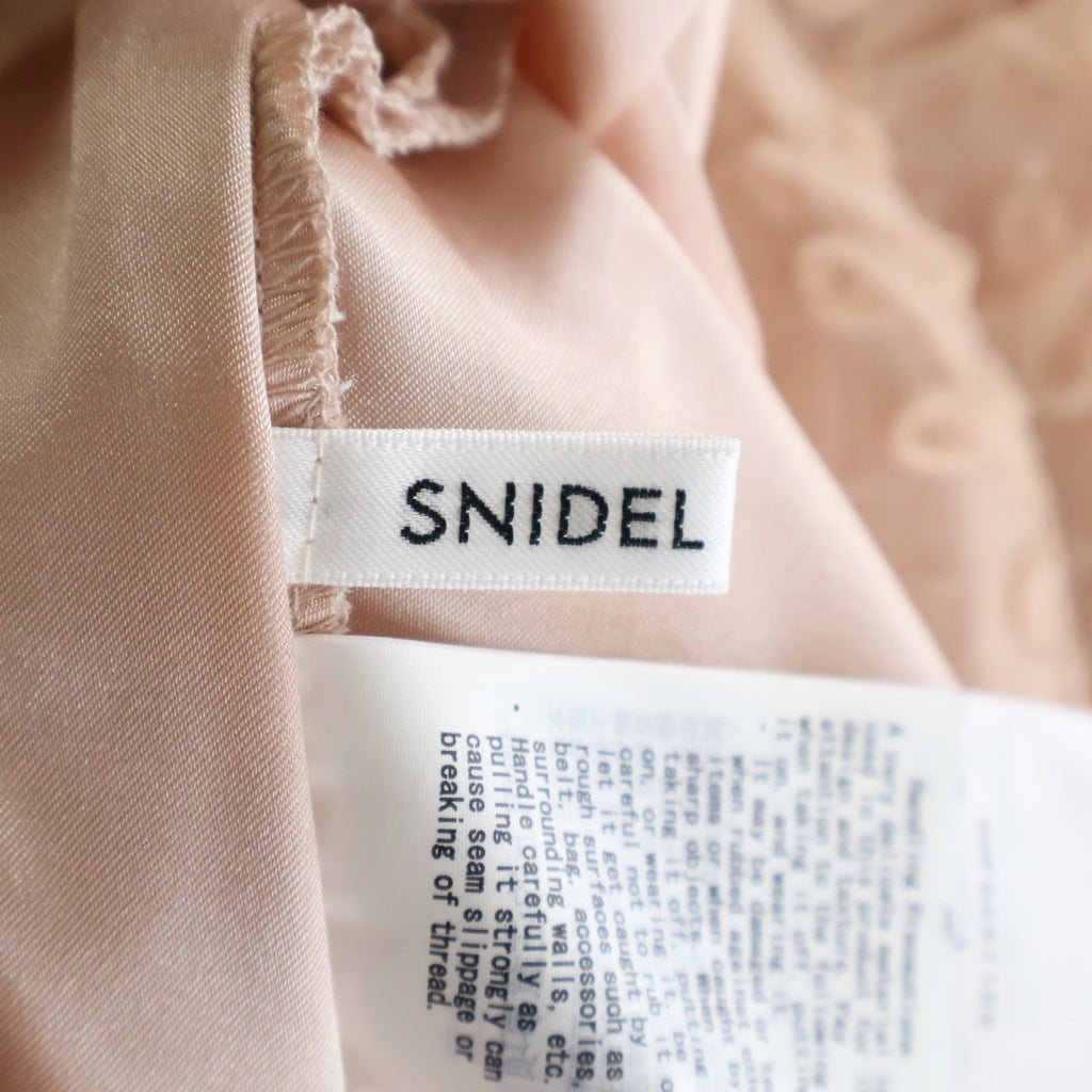 snidel(スナイデル) バリエチュールロングスカート ピンク 1 SWFS241189 レディース
