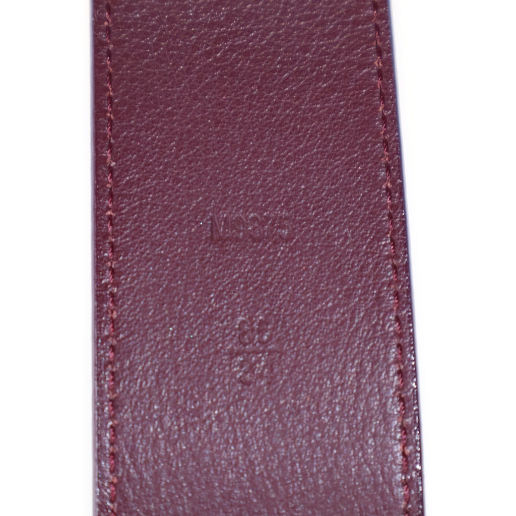 LOUIS VUITTON(ルイヴィトン) モノグラムヴェルニ サンチュール LVファセット ベルト ブラウン エナメル M9875 レディース