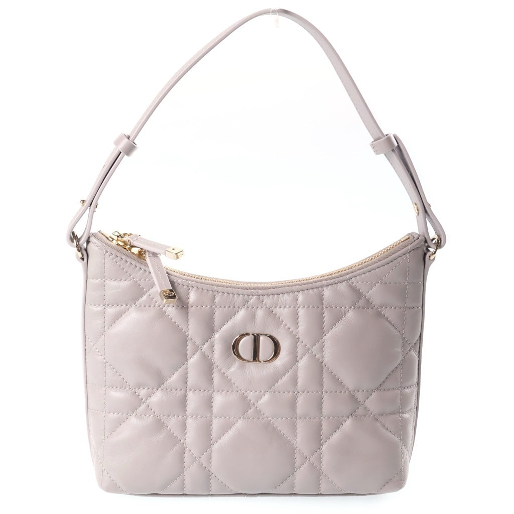 Christian Dior(クリスチャンディオール) Miss Caro Diorling ミス カロ ディオリン マクロカナージュ ラムスキン ミニバッグ 2WAY ハンドバッグ ショルダーバッグ グレージュ レディース