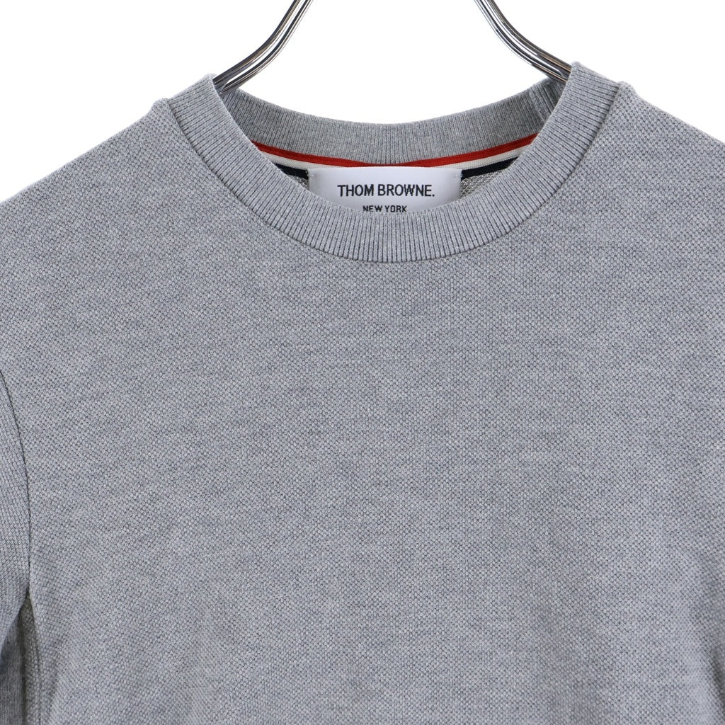 THOM BROWNE(トムブラウン) クラシック ピケ 4-BAR 半袖Tシャツ グレー FJS207A レディース