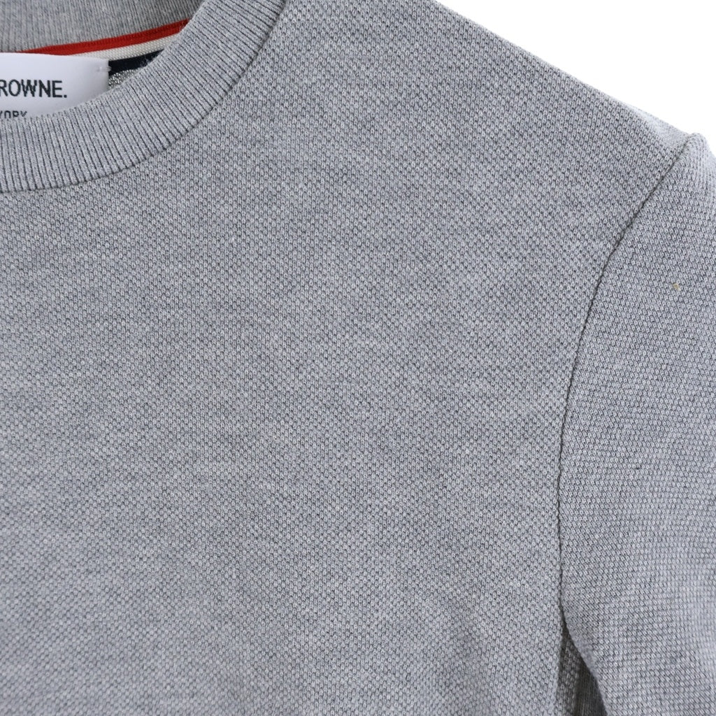 THOM BROWNE(トムブラウン) クラシック ピケ 4-BAR 半袖Tシャツ グレー FJS207A レディース
