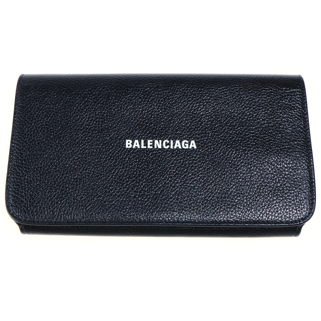 BALENCIAGA(バレンシアガ) フラップミニ クロスボディバッグ チェーンショルダーバッグ ブラック レザー 655742 ゴールド金具 レディース