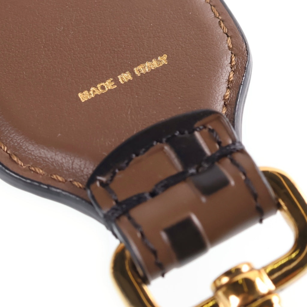 FENDI(フェンディ) ズッカ ショルダーストラップ ブラウン レザー 8AV105 A5PJ レディース