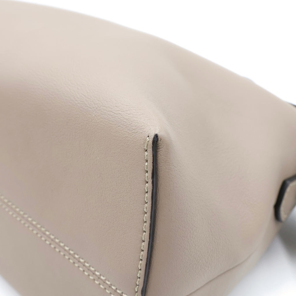 FENDI(フェンディ) バイザウェイ ミディアム 2WAYハンドバッグ ショルダーバッグ グレージュ ベージュ レザー 8BL146 シルバー金具 レディース
