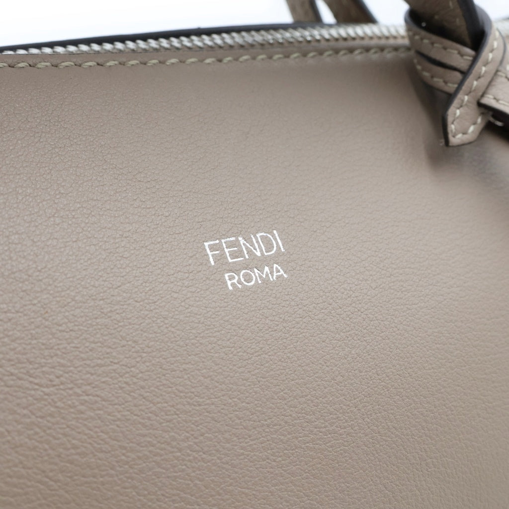 FENDI(フェンディ) バイザウェイ ミディアム 2WAYハンドバッグ ショルダーバッグ グレージュ ベージュ レザー 8BL146 シルバー金具 レディース