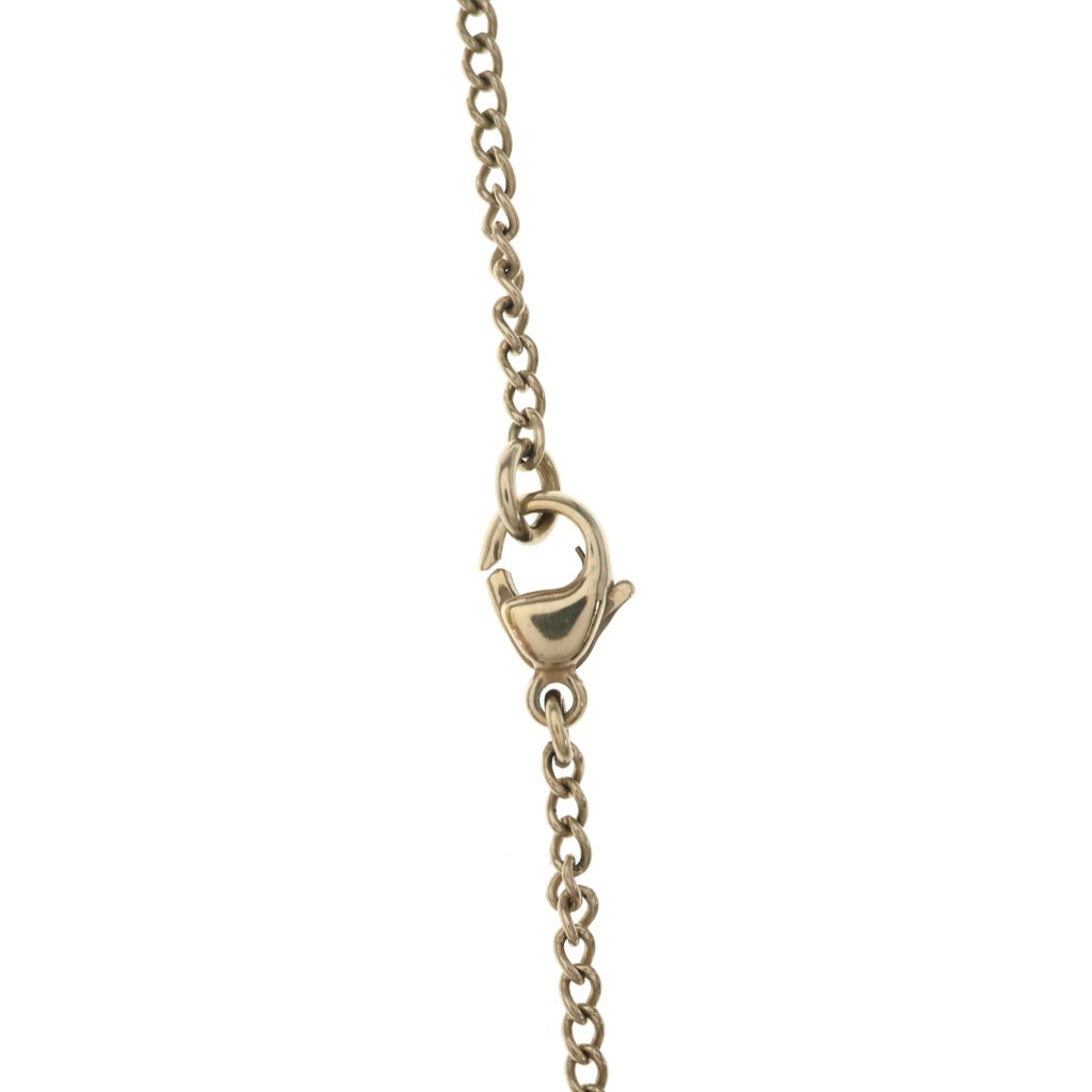 CHANEL(シャネル) ココマーク ラインストーン クロスボーン ネックレス ペンダント チェーン ゴールド レディース
