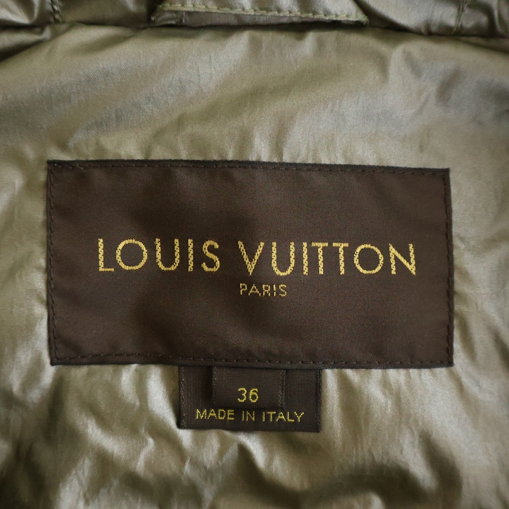 LOUIS VUITTON(ルイヴィトン) Puffer Jacket デタッチャブル パファージャケット ダウンジャケット 2WAY カーキ RW082W WNJA01PA4 レディース