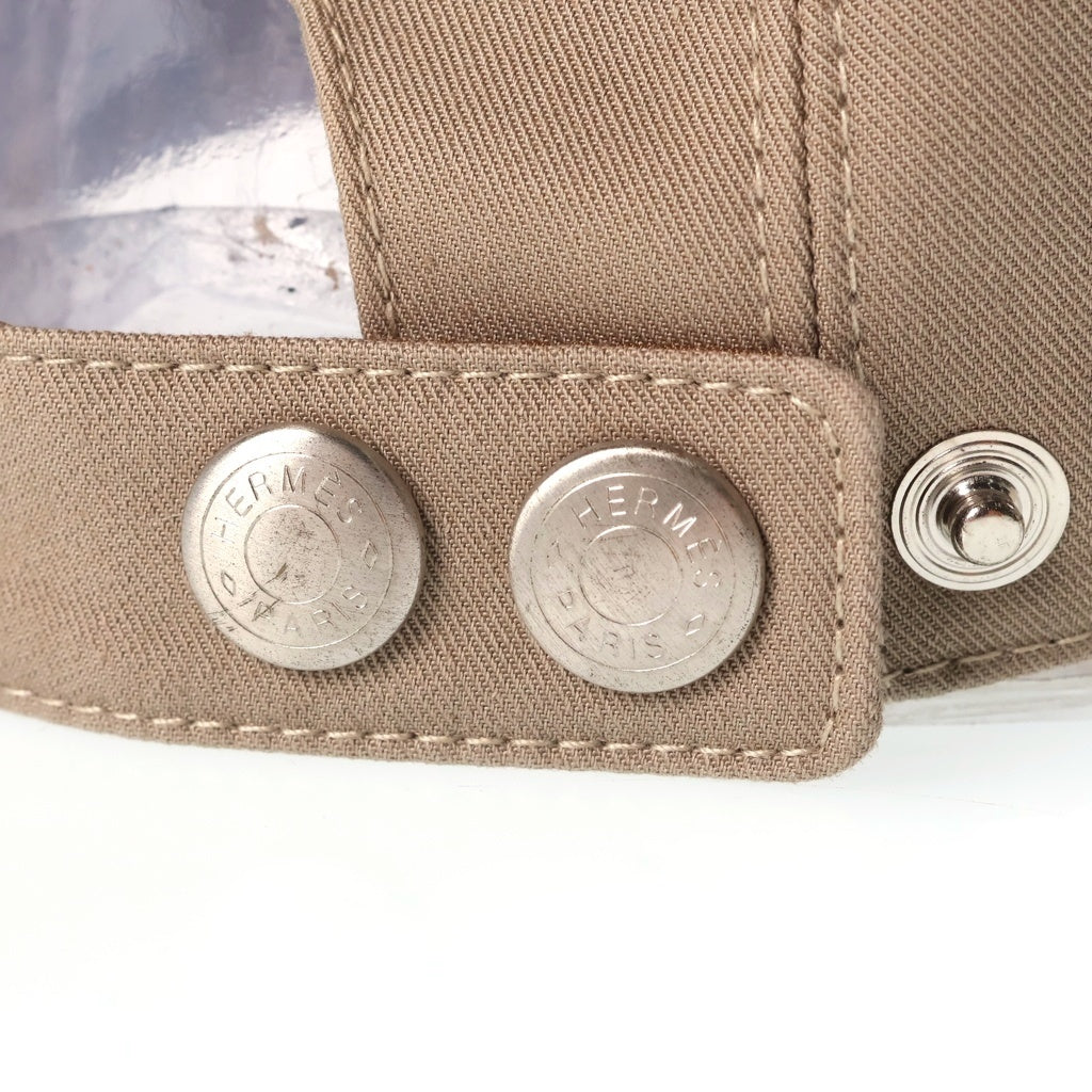 HERMES(エルメス) マイルス コットン ベースボールキャップ 帽子 ブラウン