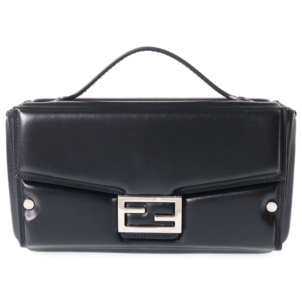 FENDI(フェンディ) バゲット ソフトトランク ショルダーバッグ ハンドバッグ 2WAY ブラック レザー 7VA565 レディース