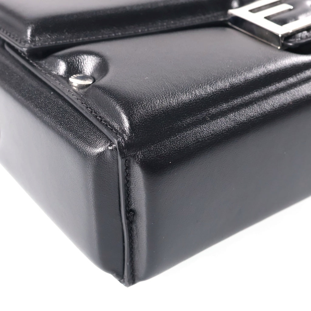 FENDI(フェンディ) バゲット ソフトトランク ショルダーバッグ ハンドバッグ 2WAY ブラック レザー 7VA565 レディース