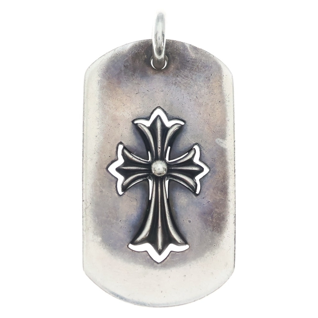 CHROME HEARTS(クロムハーツ) D TAG LRG CO CRS カットアウトクロスドッグタグ ラージ ペンダントトップ シルバー BCA239