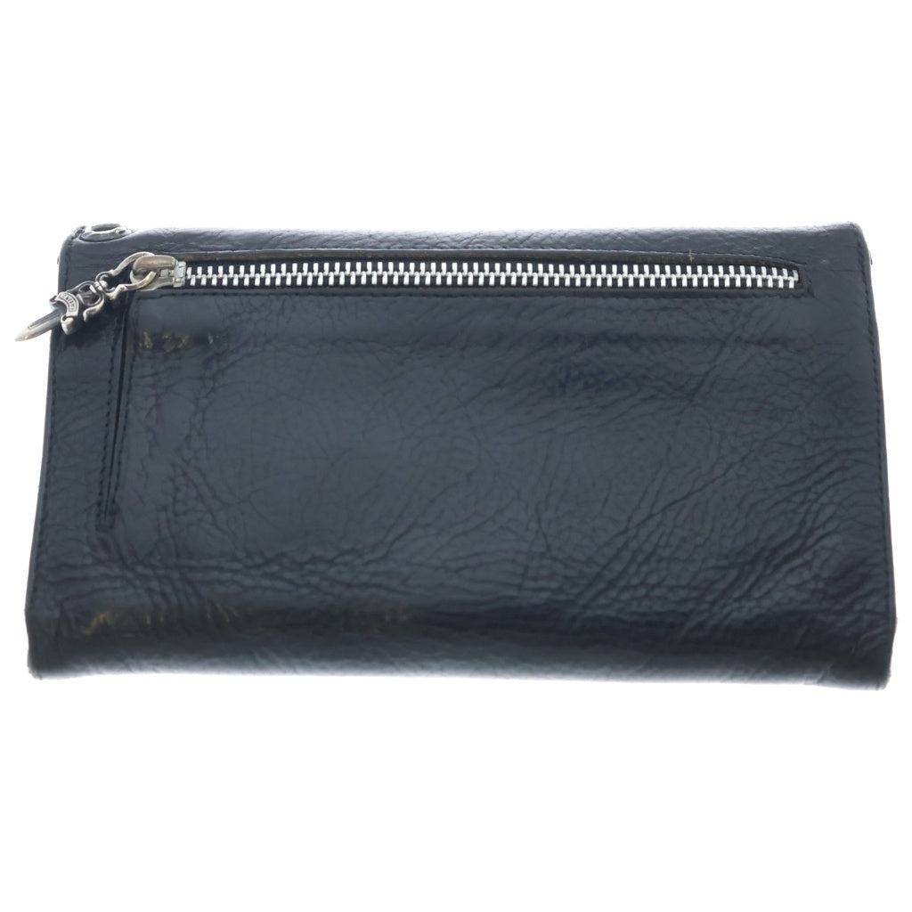 CHROME HEARTS(クロムハーツ) WAVE ウェーブ レザーウォレット 財布 ブラック BCA375