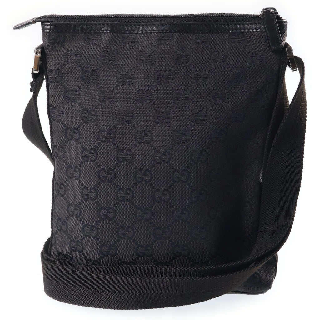 GUCCI(グッチ) GGキャンバス ショルダーバッグ キャンバス ブラック 92646 レディース