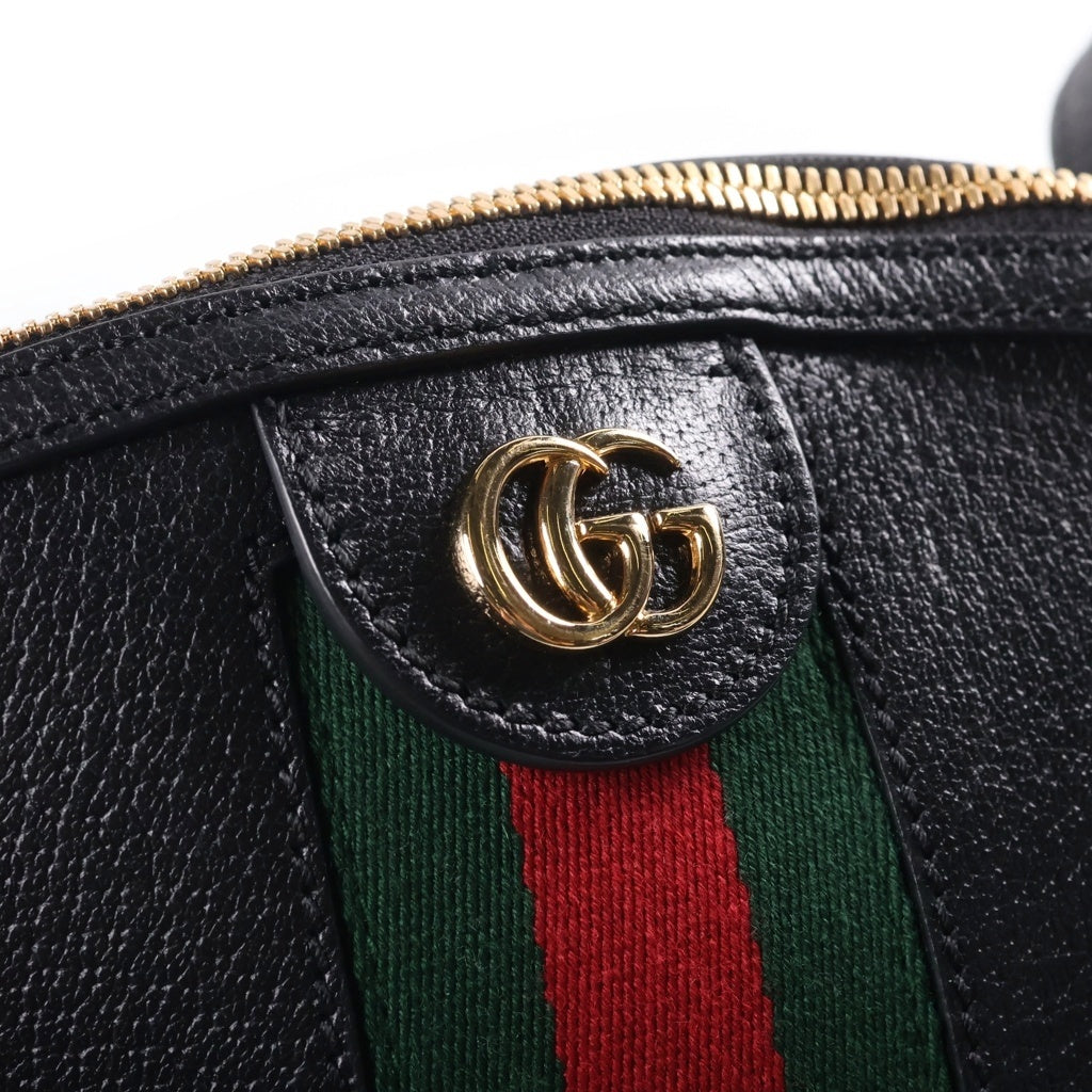 GUCCI(グッチ) オフィディア ショルダーバッグ スモール シェリーライン レザー ブラック 499621 レディース