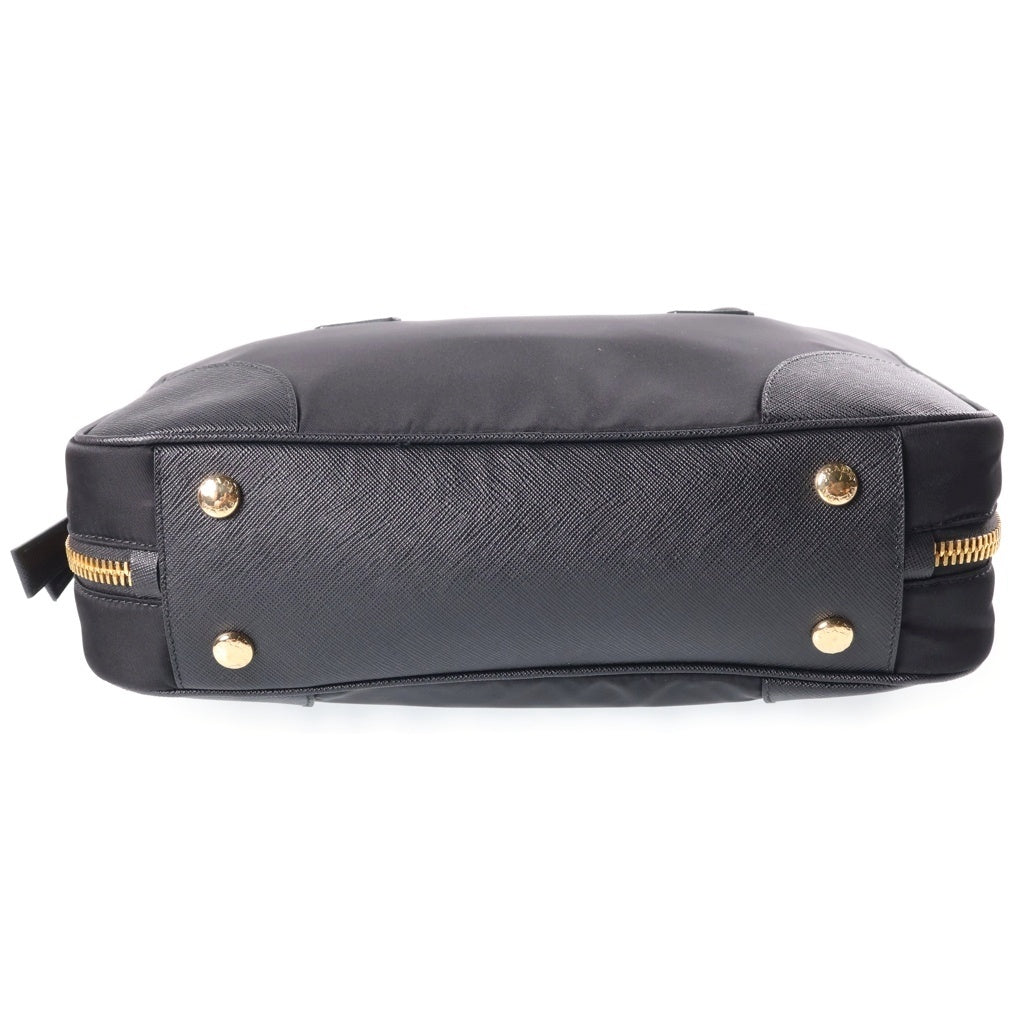 PRADA(プラダ) Re-Edition1978 ミディアム 2WAY ショルダー ハンドバッグ ナイロン レザー ブラック 1BB115 レディース