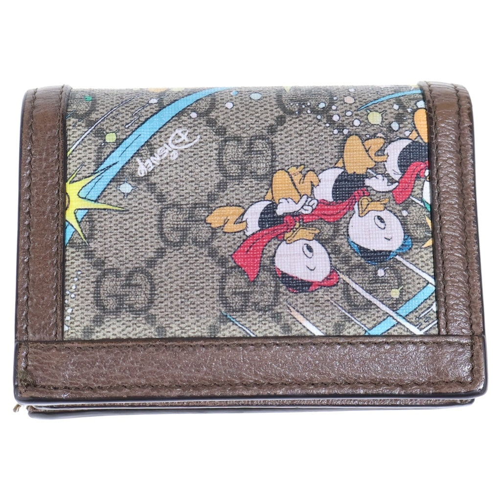 GUCCI(グッチ) DISNEY ディズニー ドナルドダック コンパクトウォレット PVC レザー 648121 レディース
