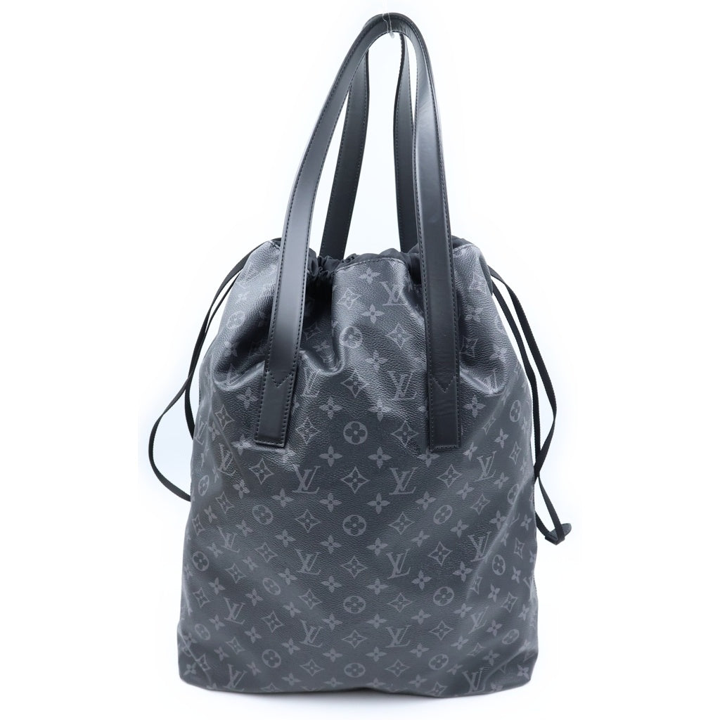 LOUIS VUITTON(ルイヴィトン) エクリプス カバライト ハンドバッグ トートバッグ ブラック レザー×PVC M44228 シルバー金具