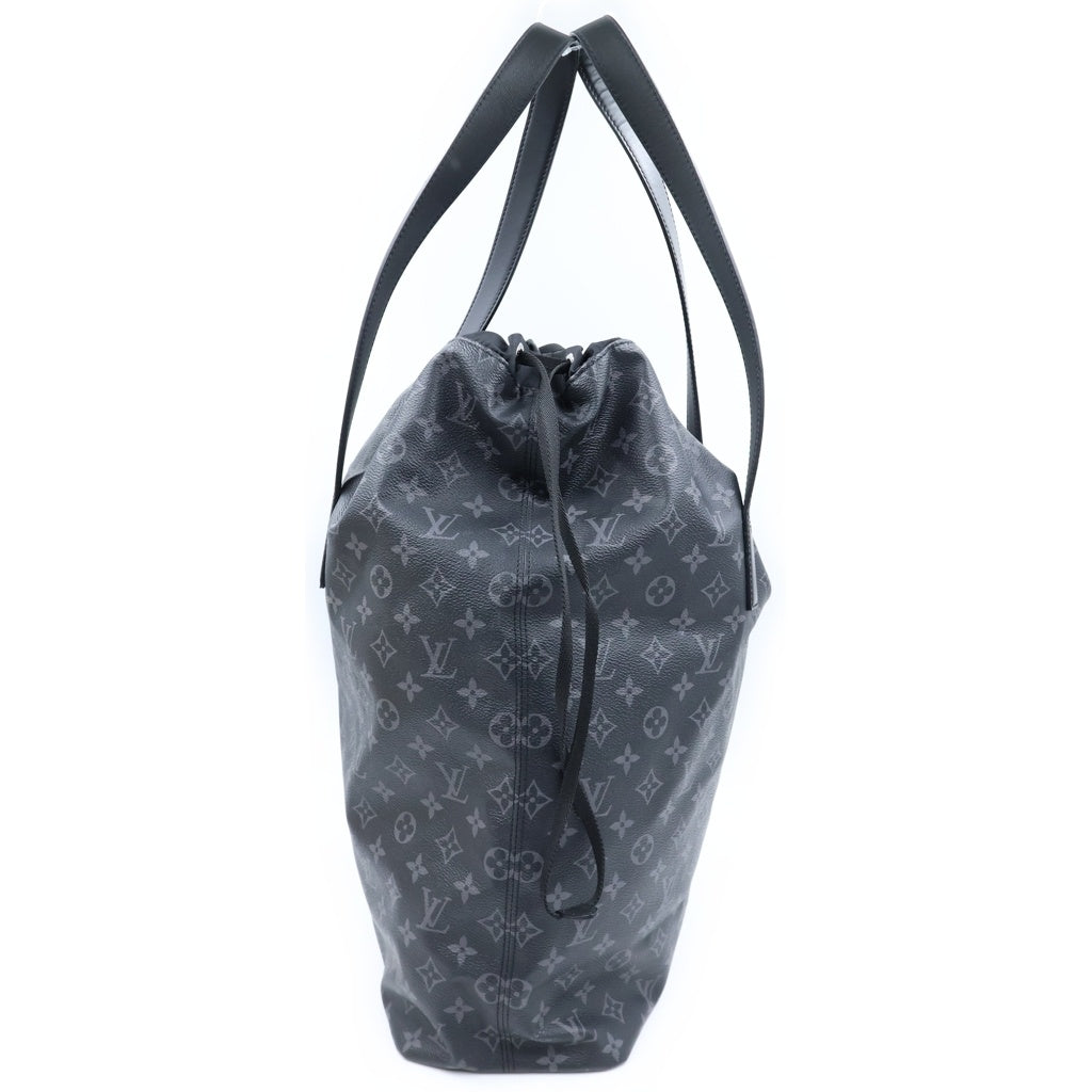 LOUIS VUITTON(ルイヴィトン) エクリプス カバライト ハンドバッグ トートバッグ ブラック レザー×PVC M44228 シルバー金具