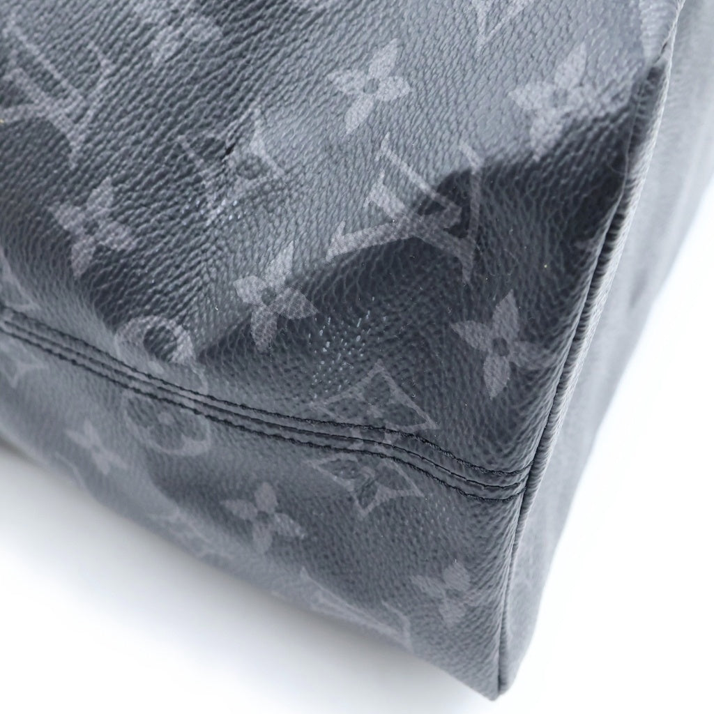 LOUIS VUITTON(ルイヴィトン) エクリプス カバライト ハンドバッグ トートバッグ ブラック レザー×PVC M44228 シルバー金具