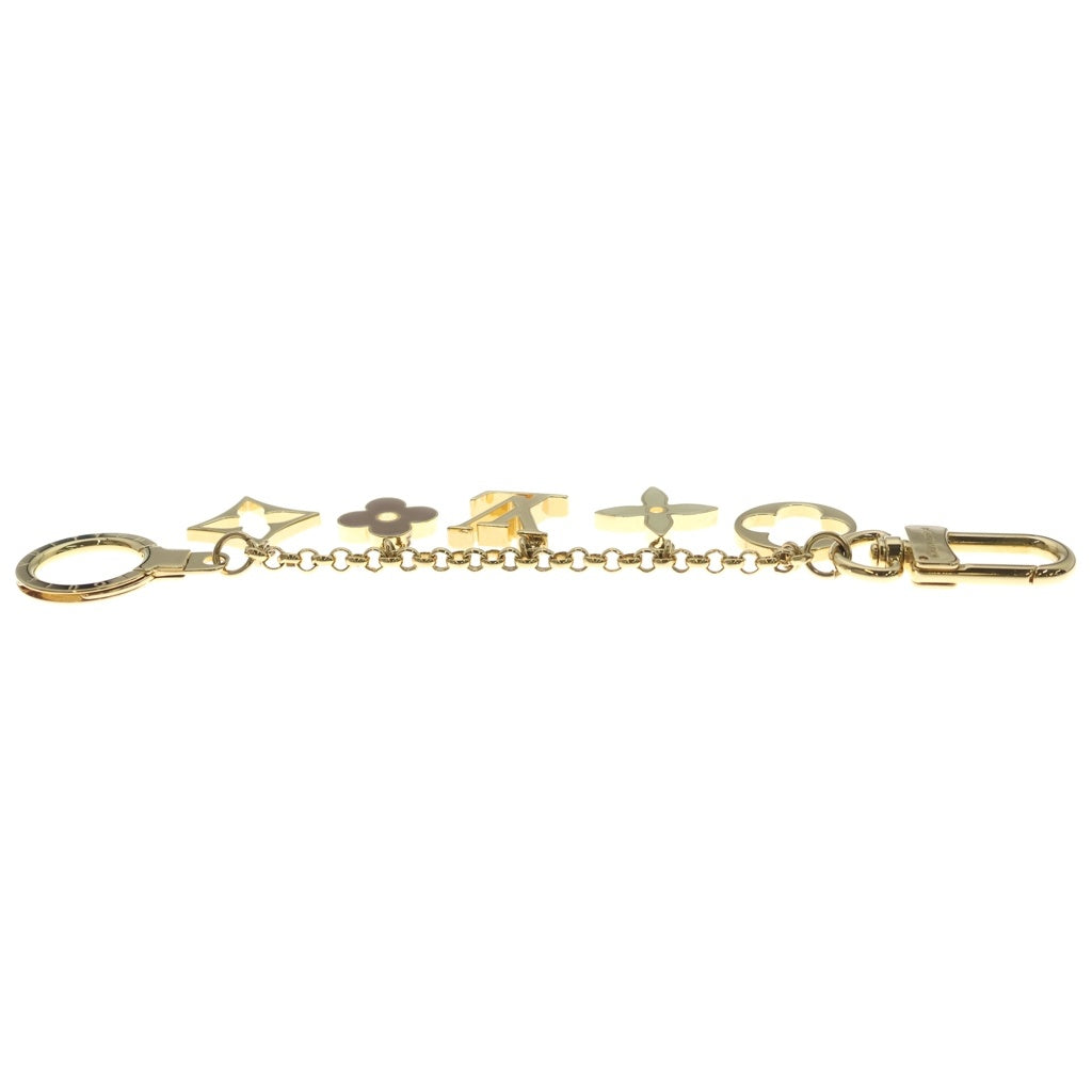 LOUIS VUITTON(ルイヴィトン) フルール・ドゥ・モノグラム バッグチャーム キーリング キーホルダー ゴールド M65111 レディース