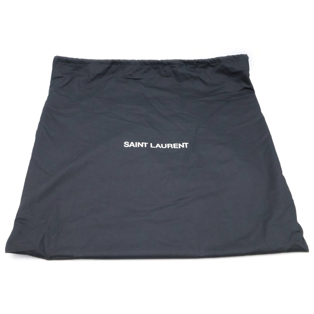 SAINT LAURENT PARIS(サンローランパリ) ワイドパファートートバッグ ハンドバッグ ブラック レザー 756269 レディース