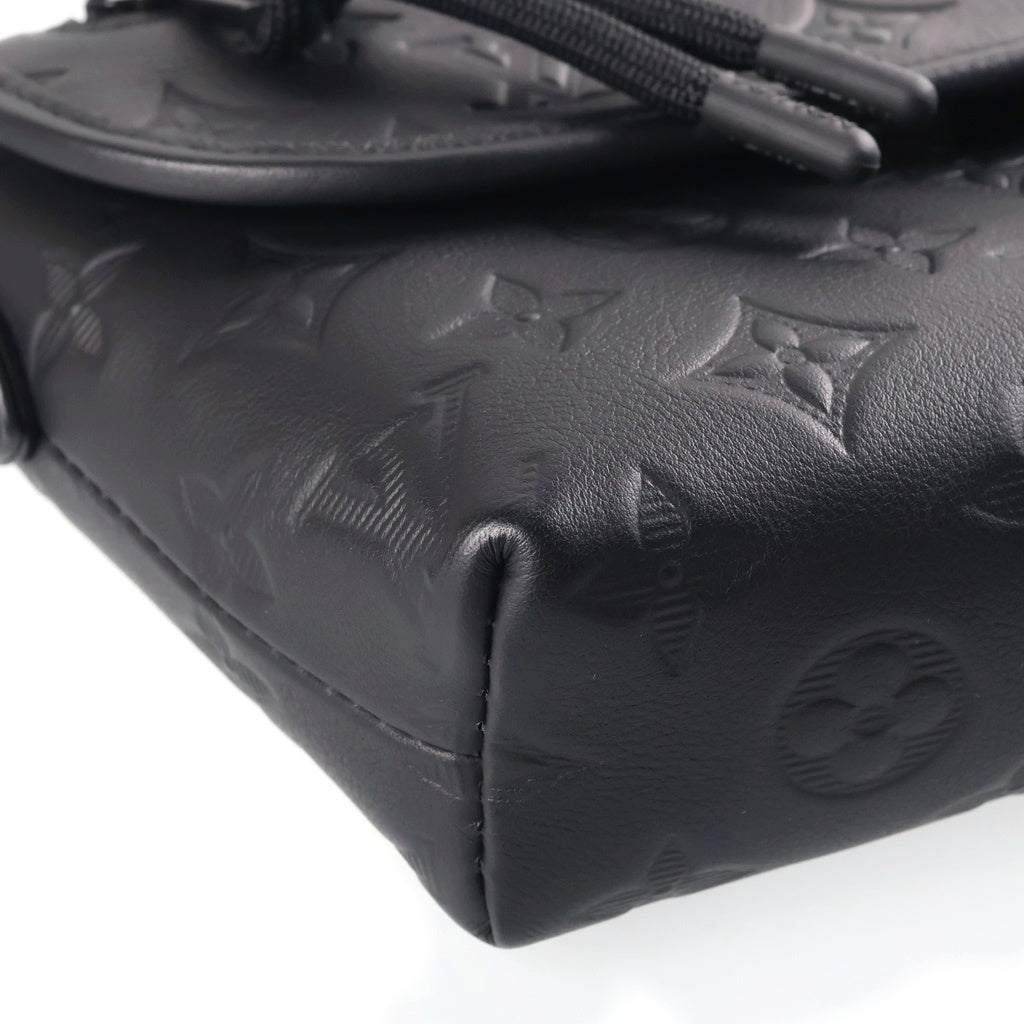 LOUIS VUITTON(ルイヴィトン) モノグラムシャドウ パルスウェアラブルウォレット ショルダーバッグ ブラック レザー M12636 レディース
