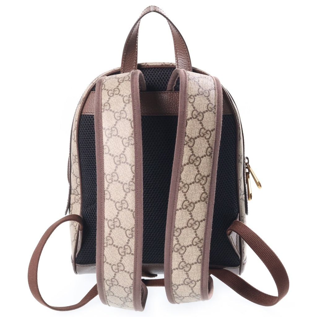 GUCCI(グッチ) オフィディア GGスプリーム バックパック リュックサック バッグ PVC レザー ベージュ/ブラウン 547965