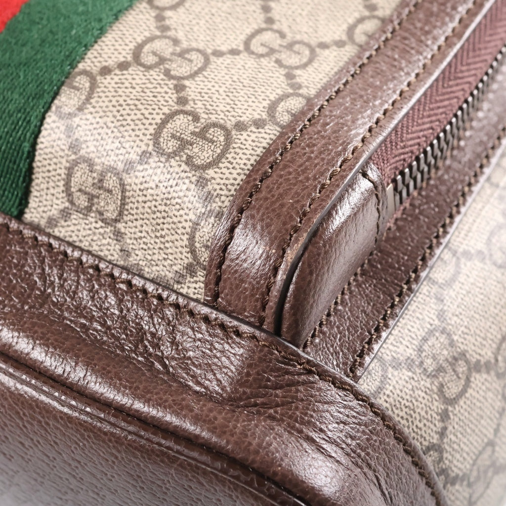 GUCCI(グッチ) オフィディア GGスプリーム バックパック リュックサック バッグ PVC レザー ベージュ/ブラウン 547965