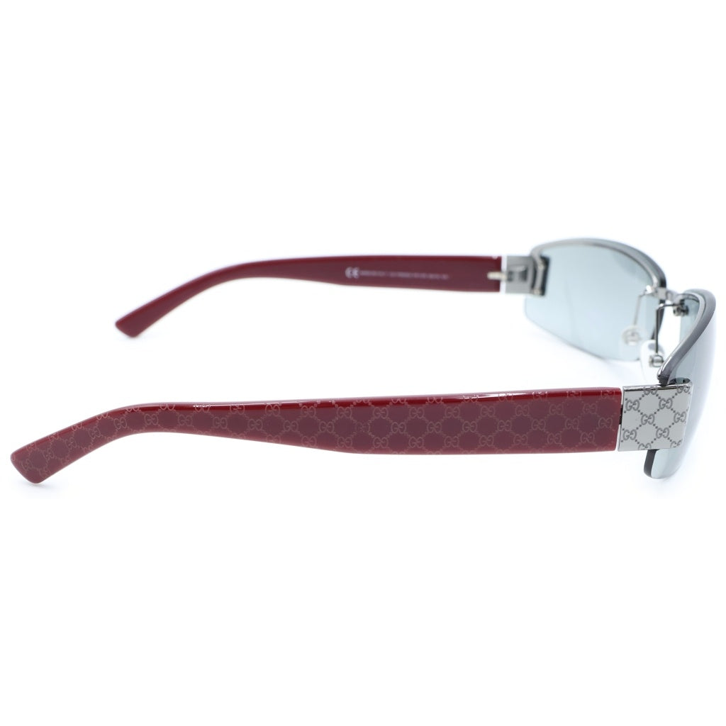 GUCCI(グッチ) GGロゴ スクエア リムレス サングラス アイウェア #60□15-125 ブラック/レッド GG 1799/N/S レディース