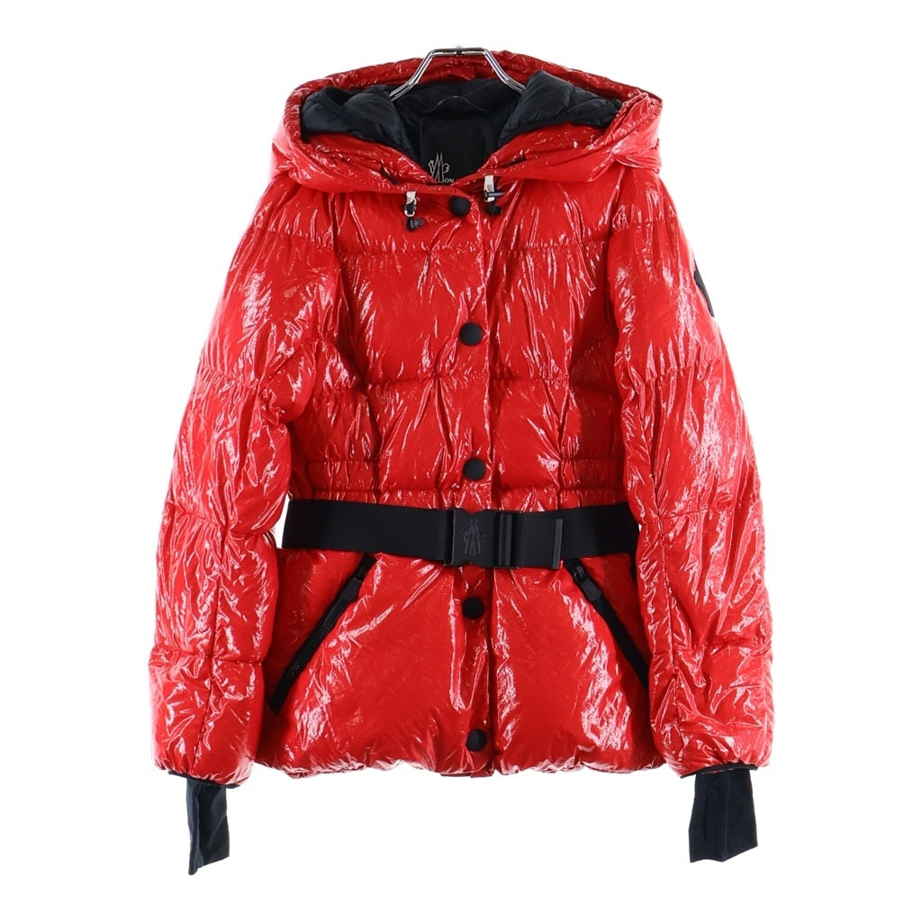 MONCLER GAMME BLEU(モンクレール・ガム・ブルー) FENIS GIUBBOTTO フェニス ダウンジャケット ベルト付き フーデッド ダウンジャケット #0 レッド レディース