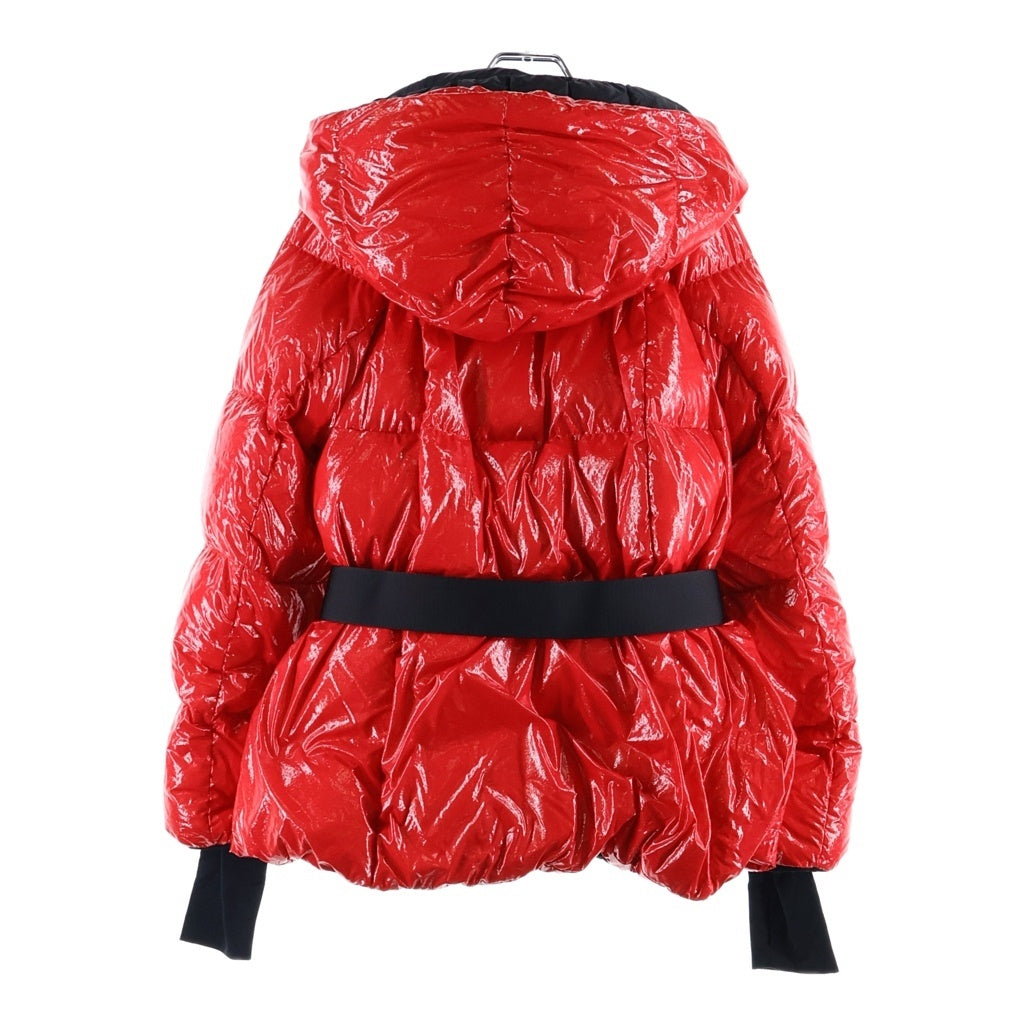 MONCLER GAMME BLEU(モンクレール・ガム・ブルー) FENIS GIUBBOTTO フェニス ダウンジャケット ベルト付き フーデッド ダウンジャケット #0 レッド レディース