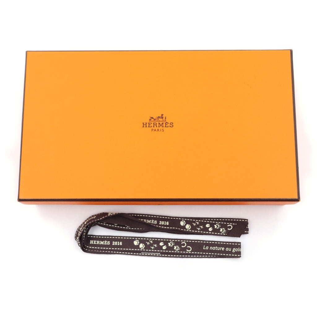 HERMES(エルメス) ケリーウォレット 長財布 シルバー金具 X刻印 シェーブル オレンジ レディース