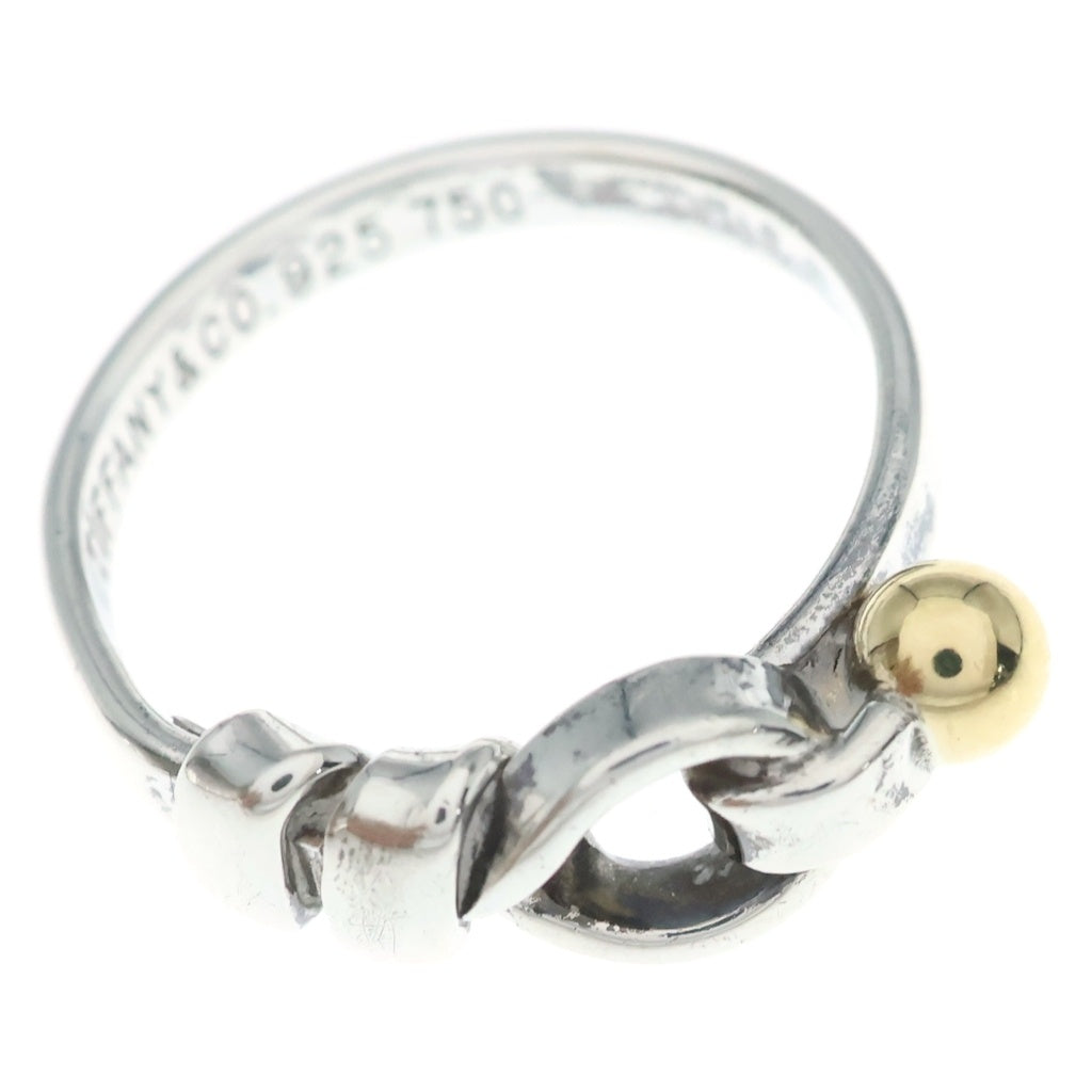 TIFFANY & Co.(ティファニー) フック&アイ リング ホワイトゴールド×イエローゴールド Sv925/Au750 レディース