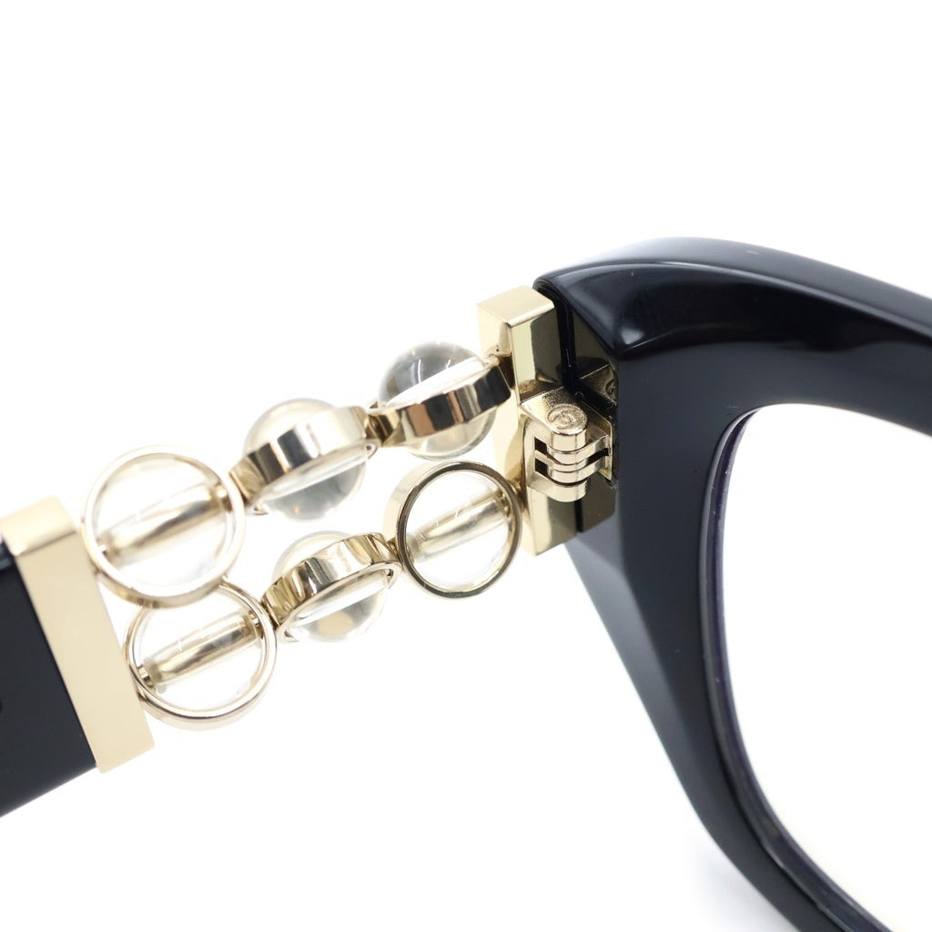 CHANEL(シャネル) スクエア アイウェア メガネ ロゴ ブラック3488-S-A 50□18 レディース