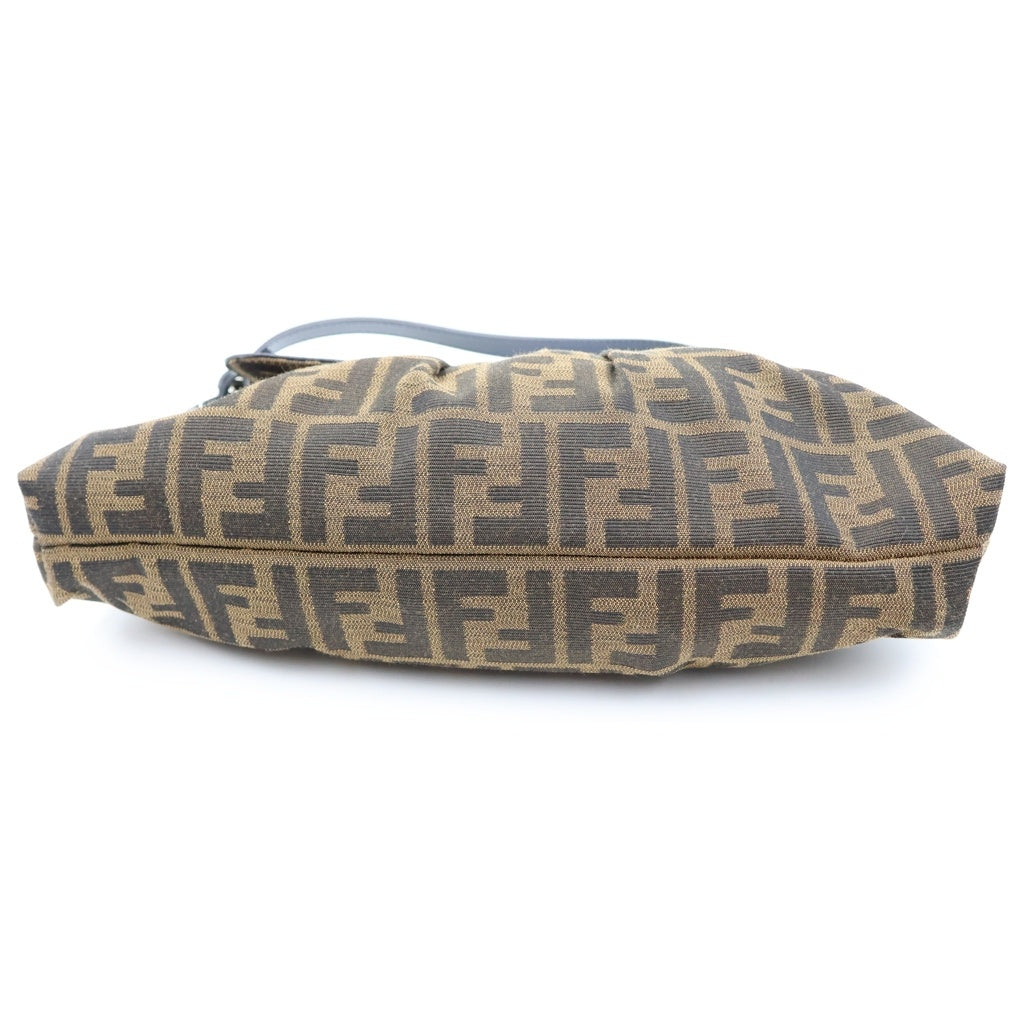 FENDI(フェンディ) ズッカ シェフバッグ ハンドバッグ ワンショルダーバッグ ブラウン ゴールド金具