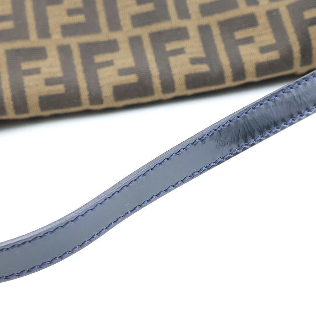 FENDI(フェンディ) ズッカ シェフバッグ ハンドバッグ ワンショルダーバッグ ブラウン ゴールド金具