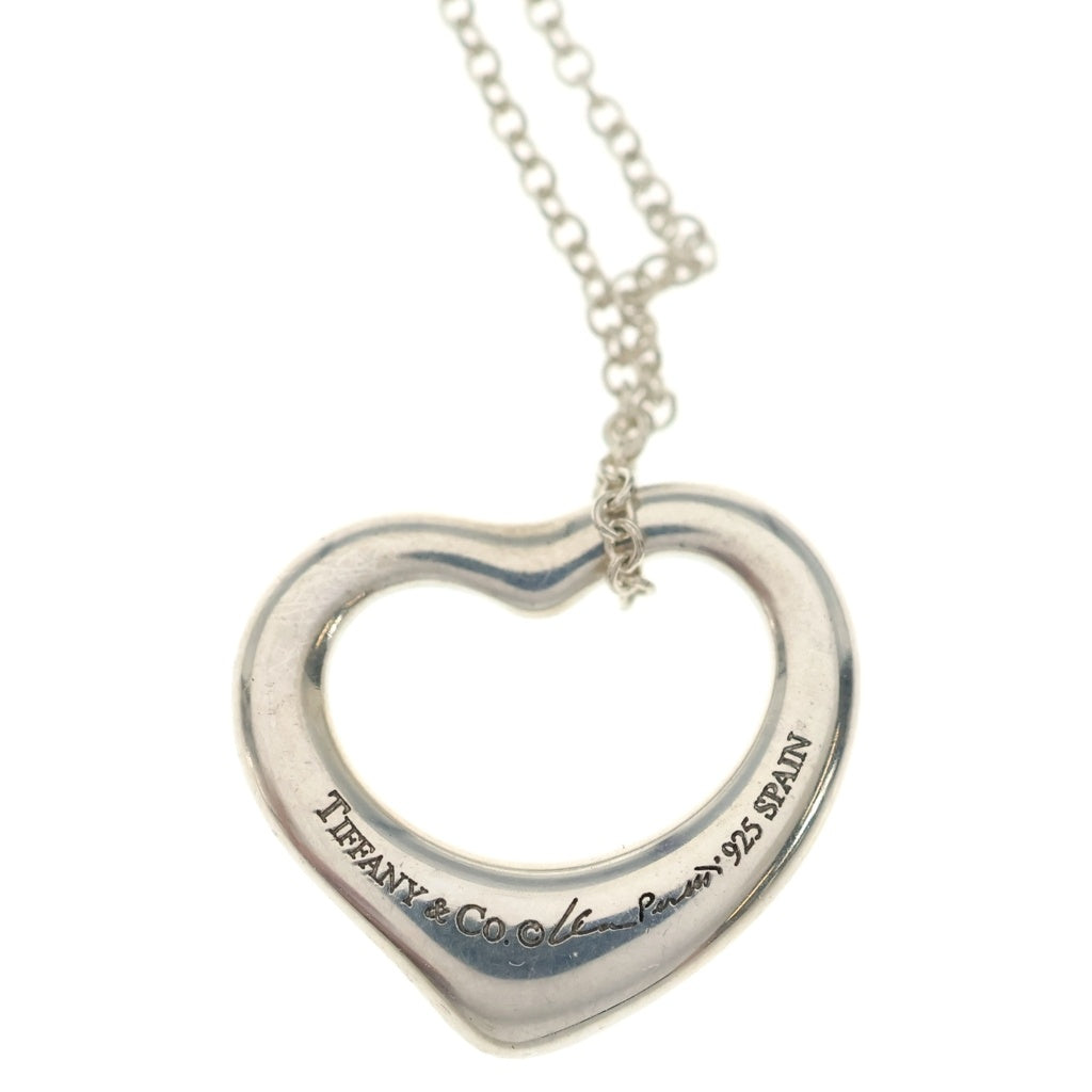 TIFFANY & Co.(ティファニー) オープンハート ネックレス ペンダント チェーン シルバー Ag925 レディース