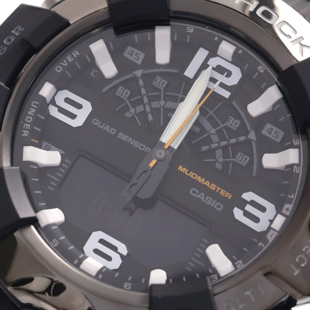 CASIO G-SHOCK(カシオ ジーショック) Gショック マッドマスター 黒文字盤 ステンレス クオーツ GG-B100XMB-1AJF