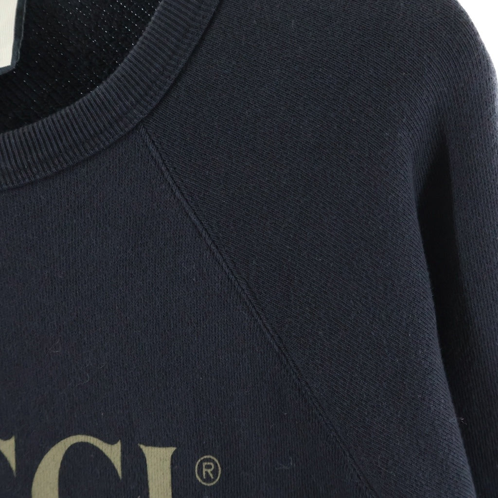 GUCCI(グッチ) 18SS SPIRITISMO Logo Sweat ロゴ スウェット トレーナー コットン ブラック 497253 レディース